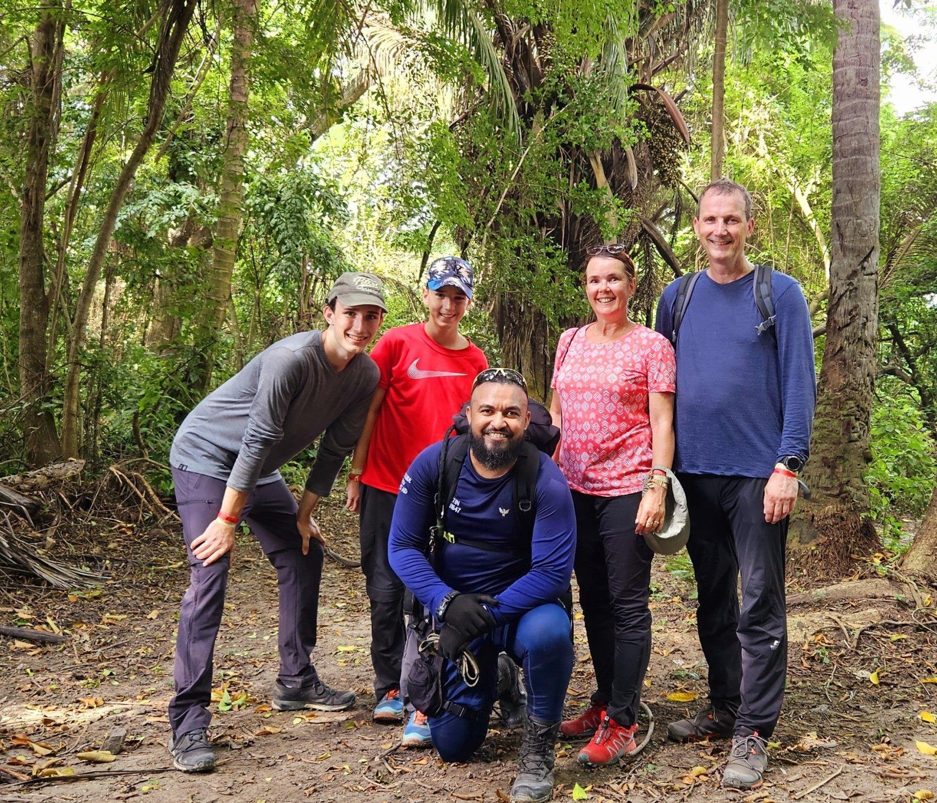 Foto von Familie Weyer mit Guide